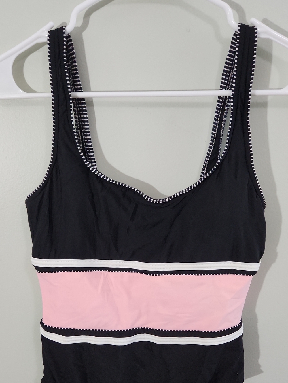 Kids Black and Pink One-Piece Swimsuit - Picture 2 of 5